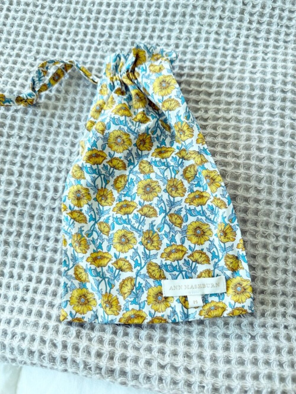 ANN MASHBURN TRACK SHORT Yellow Floral Liberty Fabric M - Picture 4 of 4